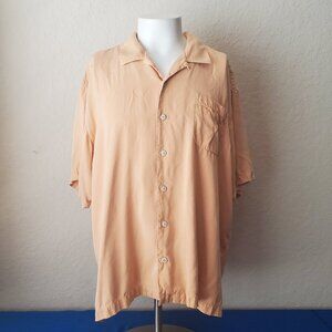 Tommy Bahama Coral Short Sleeve Silk Shirt Men's XXL
